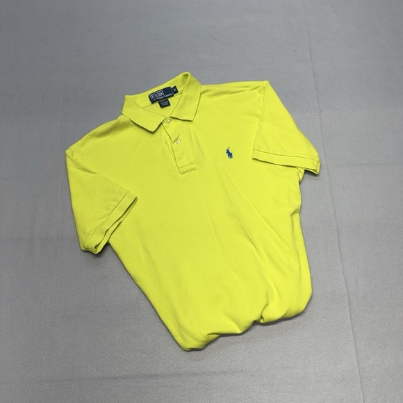 Polo Ralph Lauren Other - Polo Ralph Lauren Polo Shirt Mens‎ Medium Neon Yellow Pony Logo Cotton Preppy